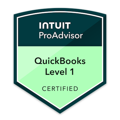 Intuit QuickBooks Level 1 Certified ProAdvisor